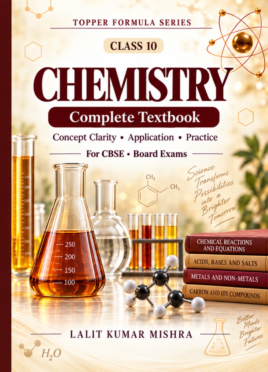 Original Topper Formula Class 10 Chemistry book cover by Lalit Kumar Mishra
